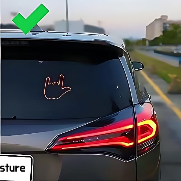 led hand sign for car - Release Driving Stress SignGesture LED Light