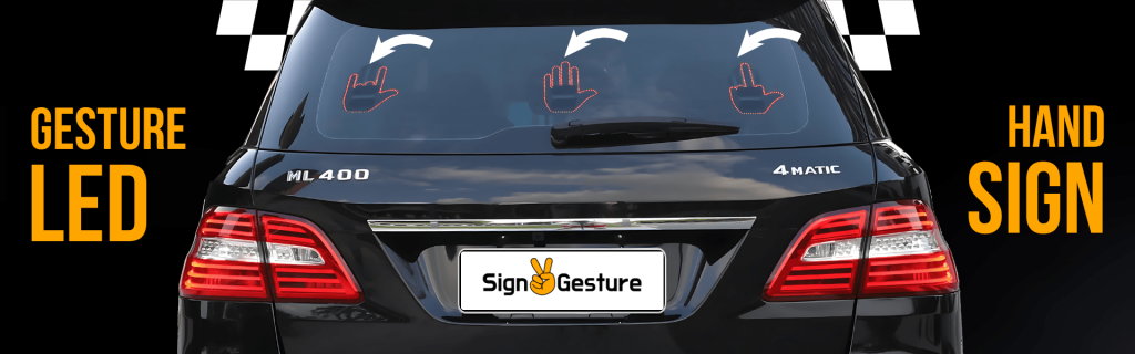 SignGesture™ LED Car Sign